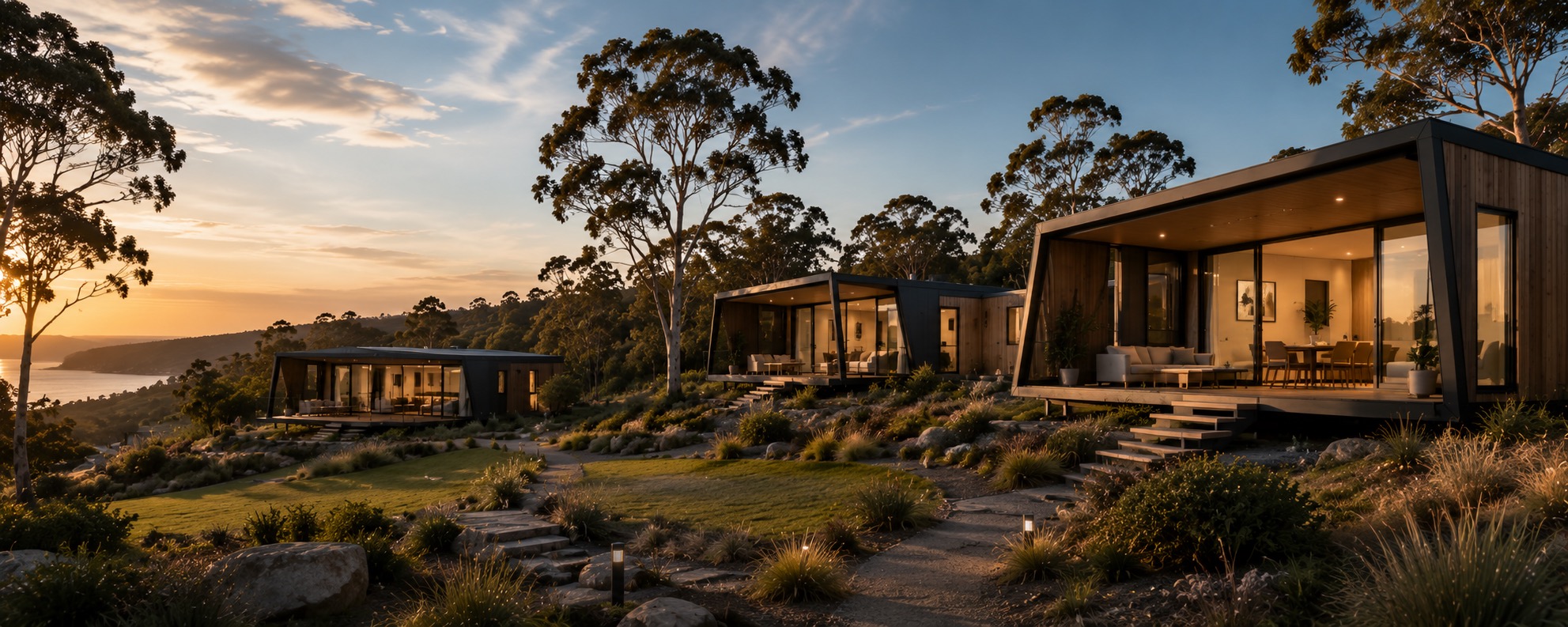 Modern ModiraTech modular home hero